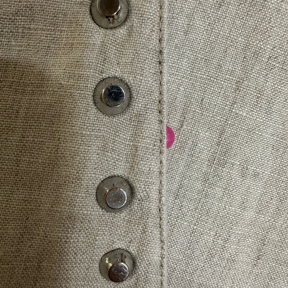 Michael Michael Kors 100% Linen Tunic Top Beige Size M - Picture 10 of 16